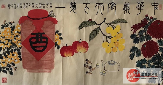 2021Äê10ÔÂ17ÈÕÕŹú¸»Ô´´Ð´Òâ×÷Æ·¡¶ÌìϾ´ÀϵÚһͼ¡·Ô°æ ¹æ¸ñ138X68ºá·ù1.jpg