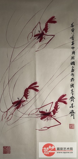 2022年4月8日张国富原创写意作品《三龙游春图》 原版半生半熟仿古宣 规格68X34.jpg