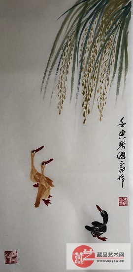 2022Äê6ÔÂ27ÈÕÕŹú¸»Ô´´Ð´Òâ×÷Æ·¡¶Ñ¼Ñ¼µ¾¹Èͼ¡· °ëÉú°ëÊì·Â¹ÅÐû ¹æ¸ñ68X34¡£.jpg