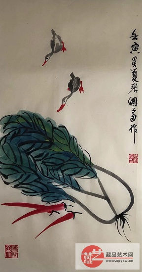 2022Äê6ÔÂ26ÈÕÕŹú¸»Ô´´Ð´Òâ×÷Æ·¡¶Ñ¼Ñ¼¾Û²ÆÍ¼¡· °ëÉú°ëÊì·Â¹ÅÐû ¹æ¸ñ68X34¡£.jpg