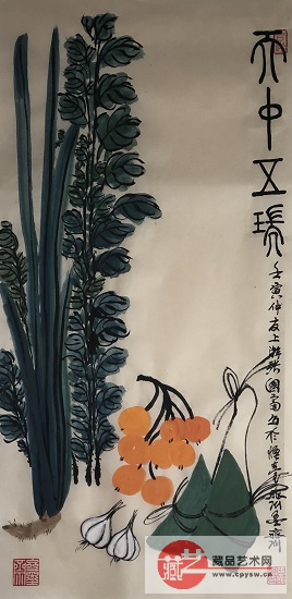 2022Äê6ÔÂ2ÈÕÕŹú¸»Ô´´Ð´Òâ×÷Æ·¡¶ÌìÖÐÎåÈðͼ¡· °ëÉú°ëÊì·Â¹ÅÐû ¹æ¸ñ68X34¡£.jpg