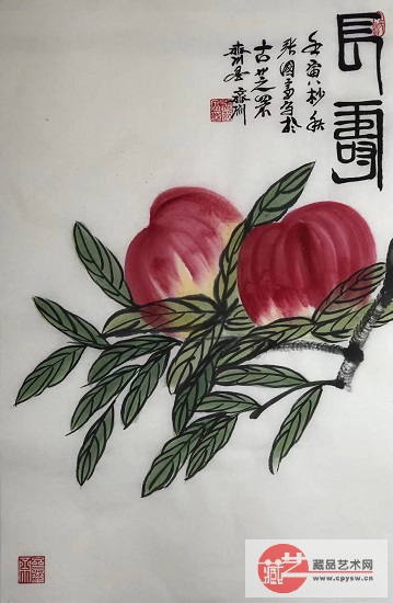 2022年10月6日张国富原创写意作品《长寿图》 白色生宣 68X46。.jpg