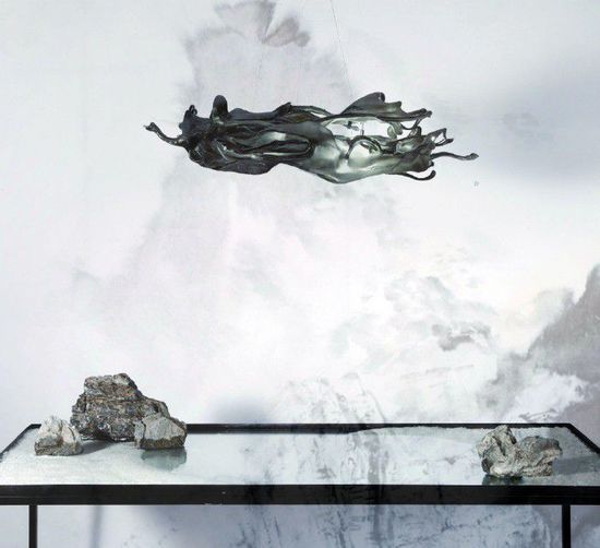 中央美院女大学生3D打印创作《水墨云》