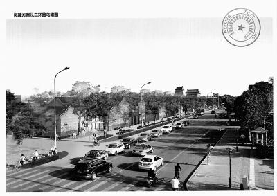 拟建方案从二环路鸟瞰图