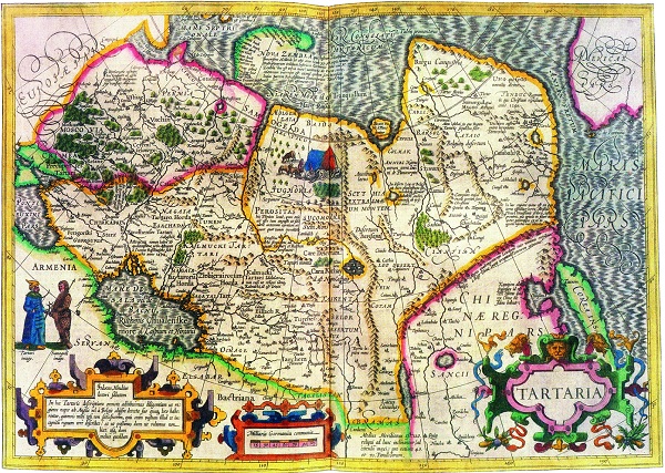 ͼ8��������˹��ī���м�Լ�¿�˹�������˹�����µ�ͼ������������ͼ����ķ˹�ص���1606�꣬�׶أ��ո��ȹ�˾