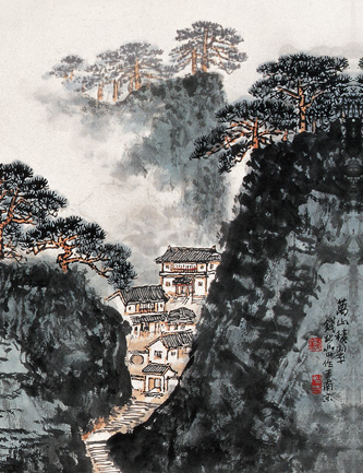 钱松嵒 万山积翠 局部图-2.jpg