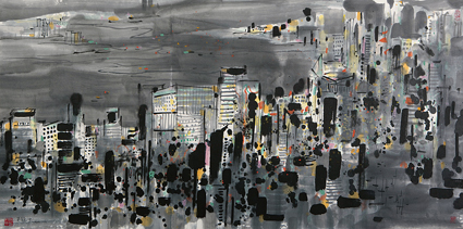 吴冠中 香江之夜 嘉德四季第17期 成交价:RMB 2,352,000.jpg