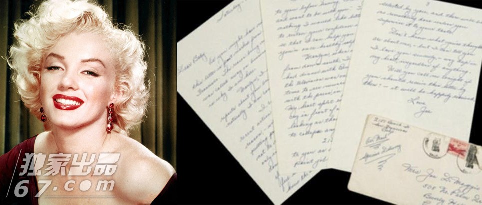 玛丽莲-梦露与前夫们的情书被拍卖
