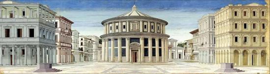 �� ����������ǡ���Citt�� ideale���������ͻ���1480-1490�꣬ͼƬ��Դ��Galleria Nazionale delle Marche