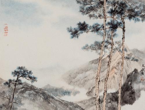 �������ɽ��ҳ֮һ�� ֽ����ɫ 46X35cm 2015