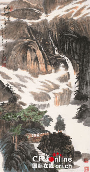 ������  �й���  ɽ��ͼ   ֽ����ɫ  180cm��90cm  2015��