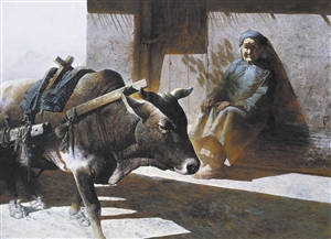 罗中立《牛和老人》