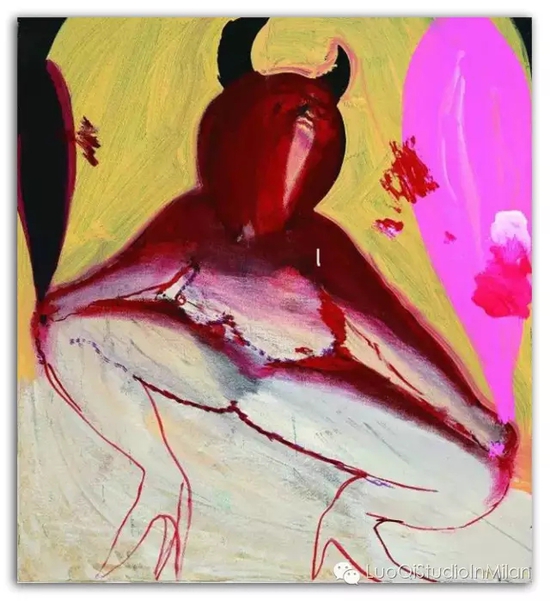 马轲 酒神 3 86.5x78.5cm 布面油画 2016中国 China