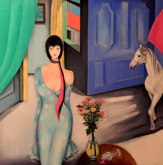 �̻���-��Ĭ�绨 ����-�ͻ�-100X100cm-2016-����1000