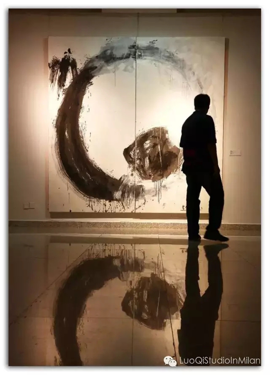 吴震寰 竹石图13号 280x280cm 布面炳烯 2013中国 China