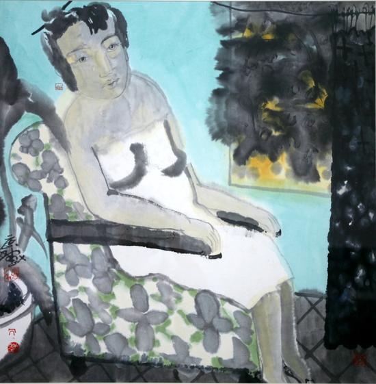 ����ͣ��ƣ�ֽ����ɫ��70x70cm,1995