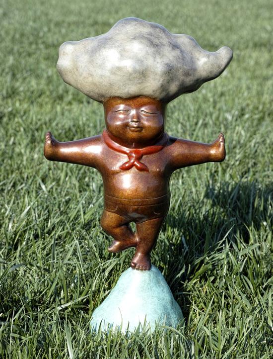 �����桶������ͷ��һƬ�졷NO.1��45��24��12cm�� ��ͭ�� 2013